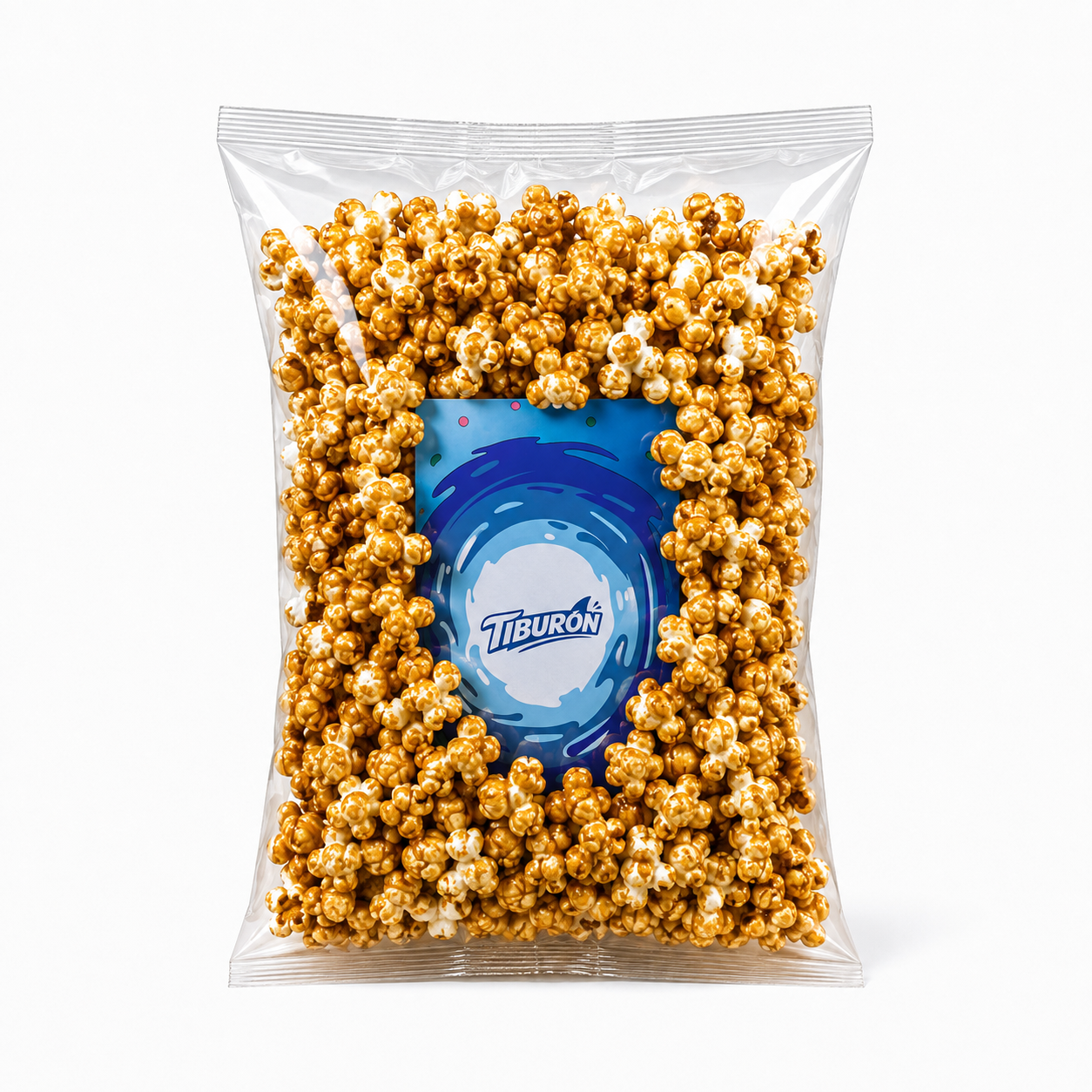 Bolsa de pochoclos acaramelados Tiburón